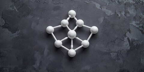 White Molecular Structure