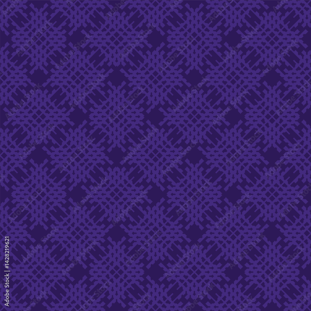 Poster indigo net dances in twilight a captivating fractal illusion