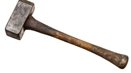 old axe isolated on white