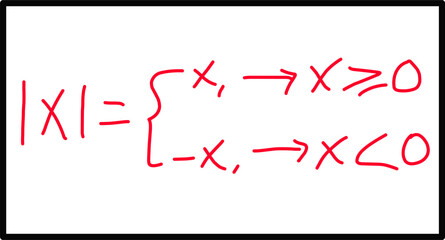 Absolute Value Inequality Formula Handwritten