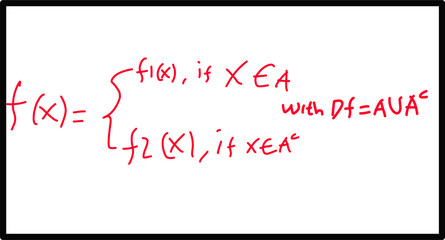 mathematical formulas, functions, many rules, basic calculus