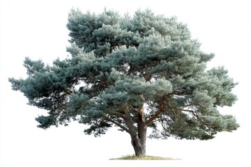 Pine Tree on White Background