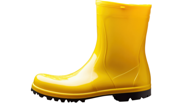 rubber boots isolated on white