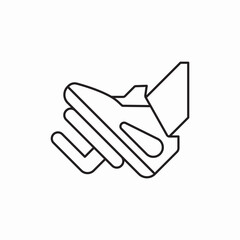 step on the gas icon vector sign