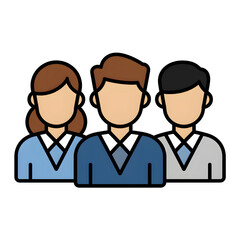 Teamwork, Collaboration, and Unity: A Diverse Business Team Illustration