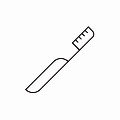 Razor blade shave icon vector sign