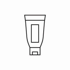 Beauty cream tube icon vector sign