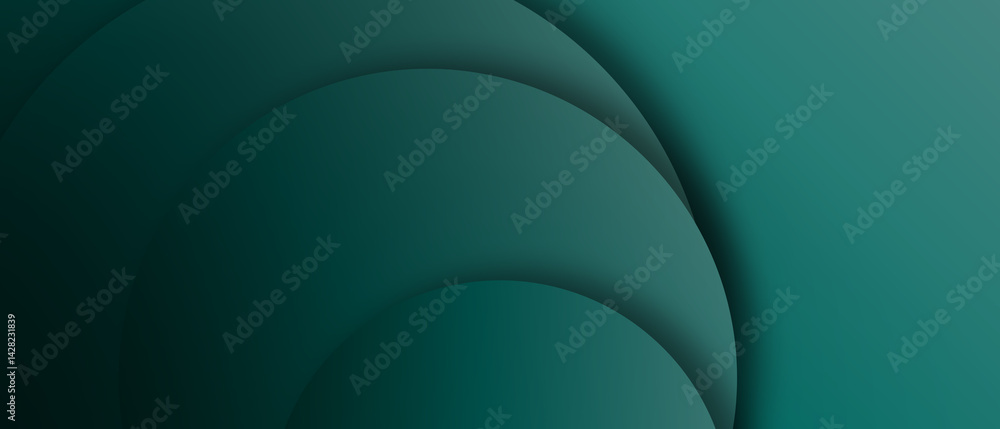 Poster abstract background green with modern dynamic shapes