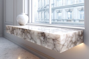 Modern marble window sill