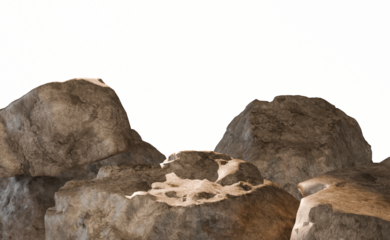 Rocky landscape with vibrant colored sky