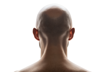 Back View of Bald Man