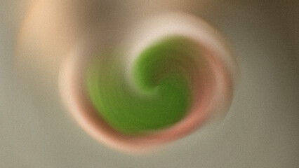Hands holding a heart shaped moss against a blurred background in a close up studio shot