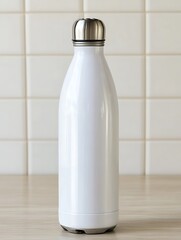 White Insulated Water Bottle Kitchen.
