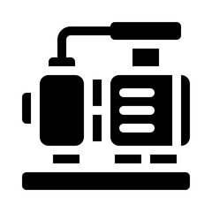 Hydraulic Pump glyph icon