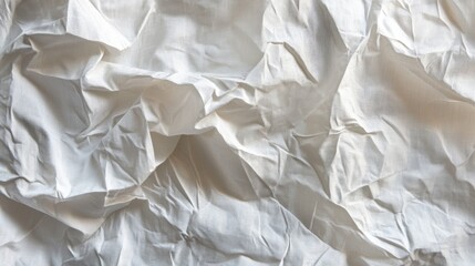 Obraz premium Crinkled stone gray cotton background with sharp creases and soft side lighting