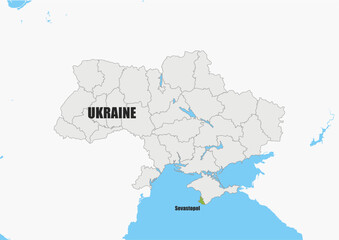 Carte Ukraine Sevastopol