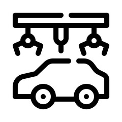 Car Factory line icon