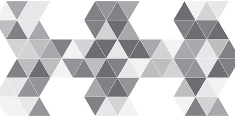 Minimal geometric background. Dynamic shapes composition monochrome geometric abstract design. Triangle shape retro wall grid pattern seamless mosaic and low polygon triangle texture background design