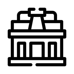 Textile Factory line icon