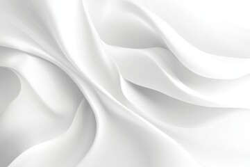 Elegant white fabric folds