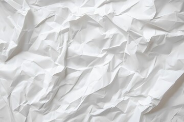 Obraz premium Crumpled White Paper Texture