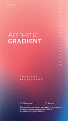 Soft colored gradient background with trendy wallpaper