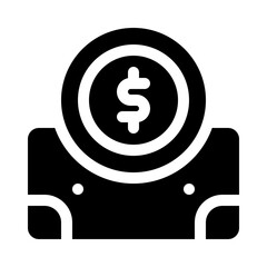 Money glyph icon