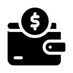 Wallet glyph icon