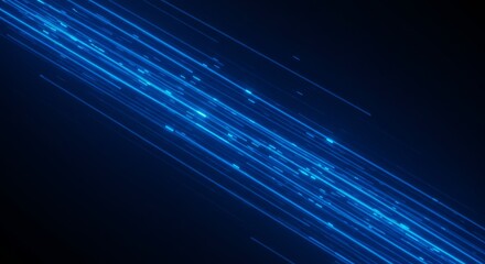 Futuristic abstract background with glowing blue lines and a gradient backdrop