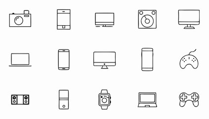 devices set of web icons in line style  electronic (1).eps