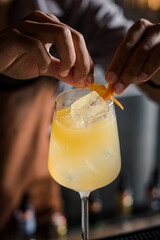 Golden Hour Cocktail A Bartenders Precise Garnish