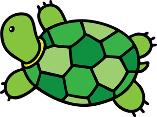 여름 바다 거북이 라인드로잉 캐릭터(summer sea turtle line drawing chacracter)