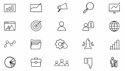 digital marketing set of web icons in line style   (4).eps