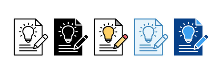 Concept  Icon Set Multiple Style Collection