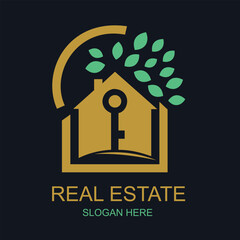 Versatile property logo template for agencies vector