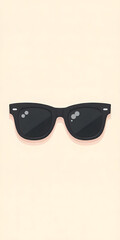 Stylish Round Sunglasses with Gradient Lenses on White Surface	