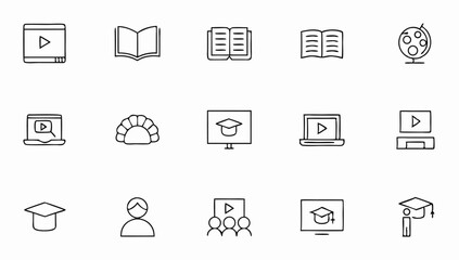 education set of web icons in line style  learning (1).eps