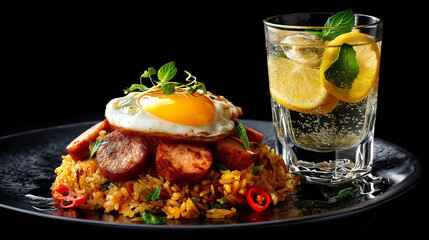 grilled salmon steak