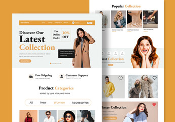 Product Catalog Landing Page
