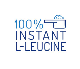 Vector icon of instant L-leucine powder. Editable stroke