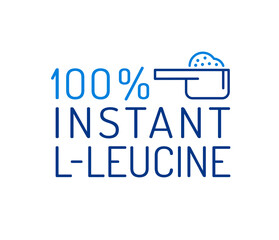 Vector icon of instant L-leucine powder. Editable stroke
