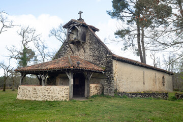 Fototapeta premium Chapelle Saint Roch du Muret, Muret, Landes, 40, France