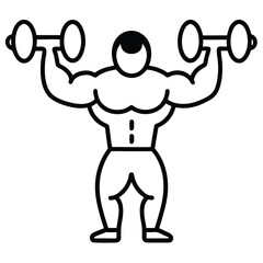 Dumbbell Icon for Gym Exercises