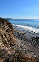 Bluffs Beside the Carpinteria Tar Pits in California