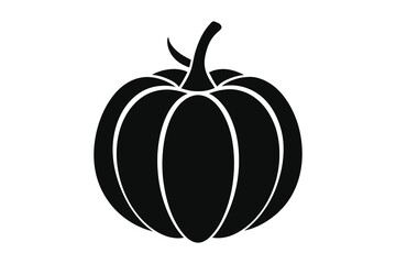pumpkin icon silhouette vector illustration on a white background