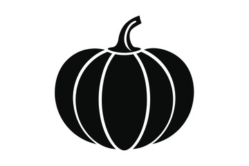 Pumpkin squash for Halloween flat icon design