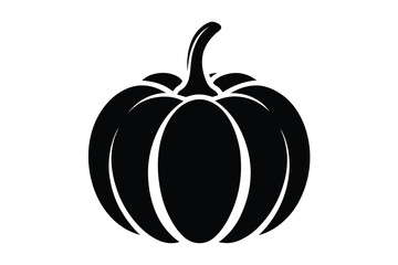 pumpkin silhouette vector illustration isolated on white background