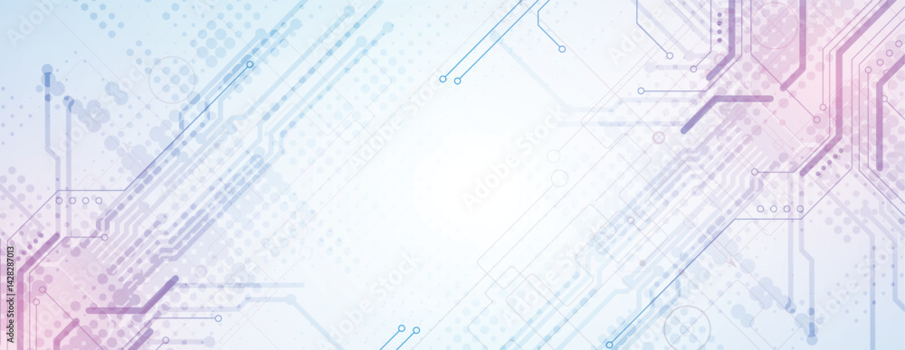 Poster Circuit abstract background for science and business presentation