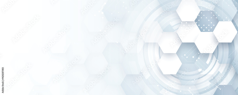 Poster Circuit abstract background for science and business presentation