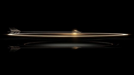 A sleek, futuristic vehicle design with a streamlined silhouette and glowing accents.